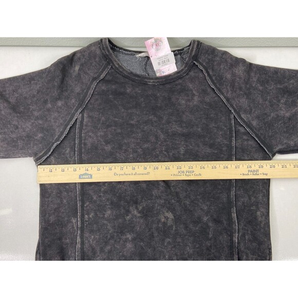 New In Collection Women Small Sweatshirt Dress Black Long Sleeve Heavyweight NWT - Picture 7 of 8